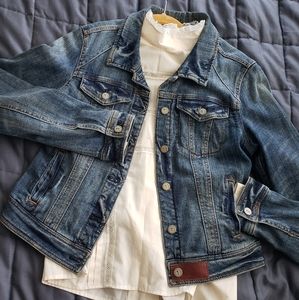 Pilcro Cropped Denim Jacket - Size M